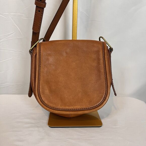 Vtg Fossil Mini Saddle Bag Handbag Purse Messenger Bag Crossbody Mail Small - Picture 2 of 12